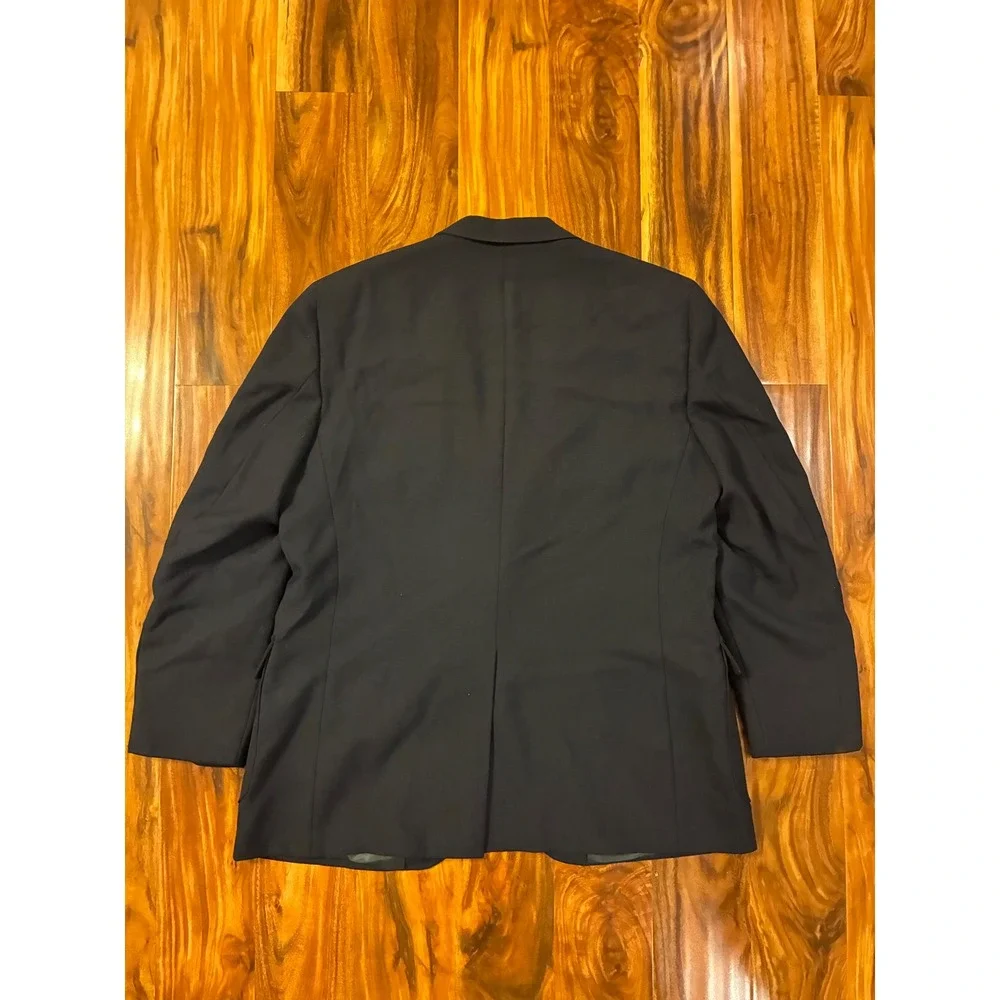 Eagle Clothes Mens Navy Blue Blazer‎ Gold Crest Buttons Made in USA Sport Coat